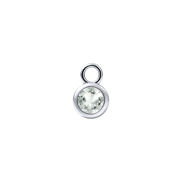 Diamond Charm Earrings Birth Stone S157-DPS0465-JUN Diamond Charm Earrings Birth Stone S157-DPS0465-JUN