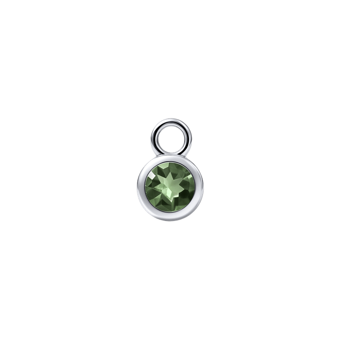 Diamond Charm Earrings Birth Stone S157-DPS0465-MAY Diamond Charm Earrings Birth Stone S157-DPS0465-MAY