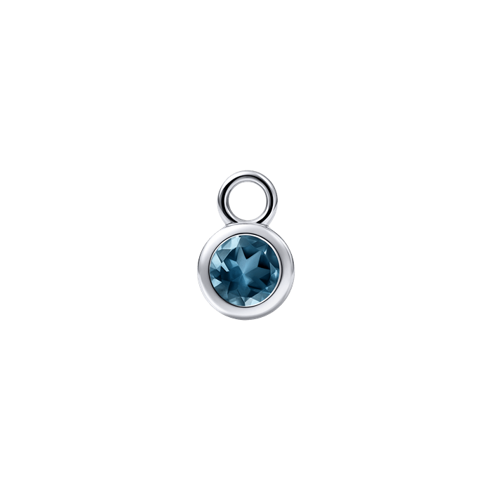 Diamond Charm Earrings Birth Stone S157-DPS0465-SEPT Diamond Charm Earrings Birth Stone S157-DPS0465-SEPT