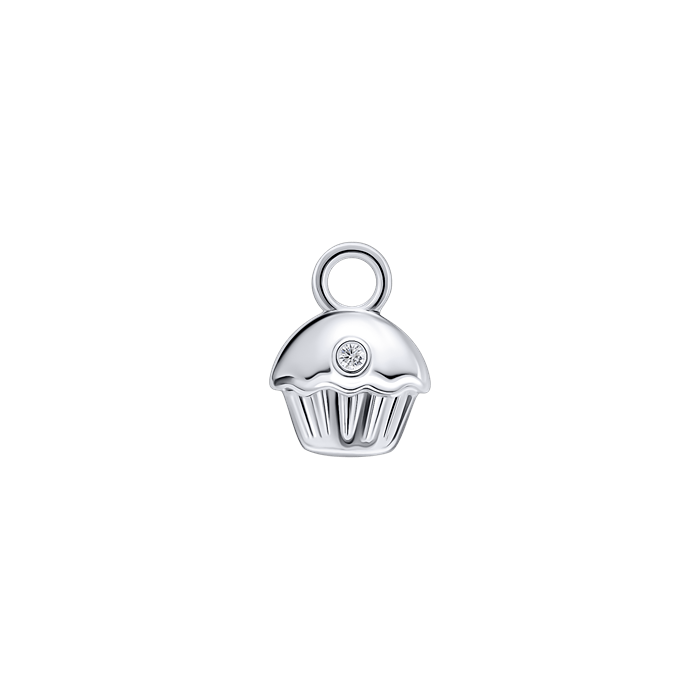 Diamond Charm Earrings Cake S151-DPS0479