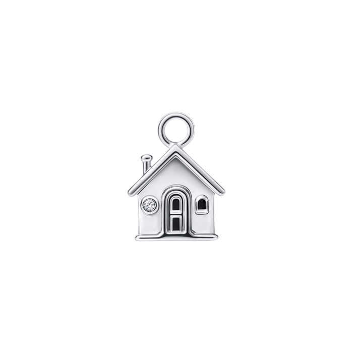 Diamond Charm Earrings House S151-DPS0482