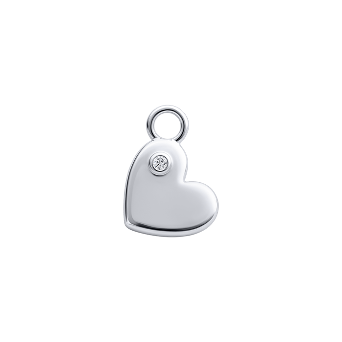 Diamond Charm Earrings Love S151-DPS0507