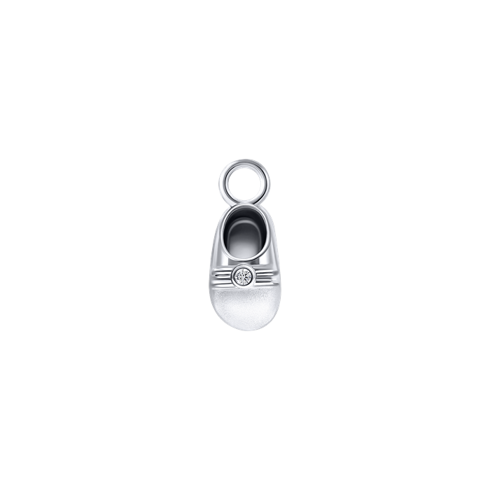 Diamond Charm Earrings Shoes S151-DPS0493 Diamond Charm Earrings Shoes S151-DPS0493