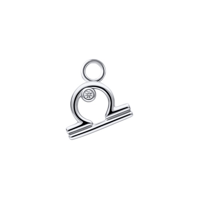 Diamond Charm Earrings Zodiac Ver.2 S151-DPS0496-LIBRA Diamond Charm Earrings Zodiac Ver.2 S151-DPS0496-LIBRA