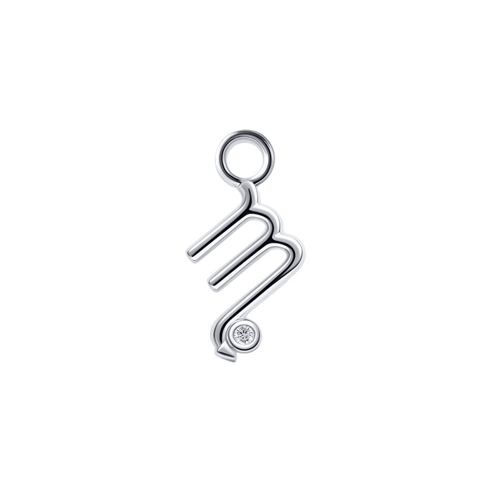 Diamond Charm Earrings Zodiac Ver.2 S151-DPS0496-SCORPIO Diamond Charm Earrings Zodiac Ver.2 S151-DPS0496-SCORPIO