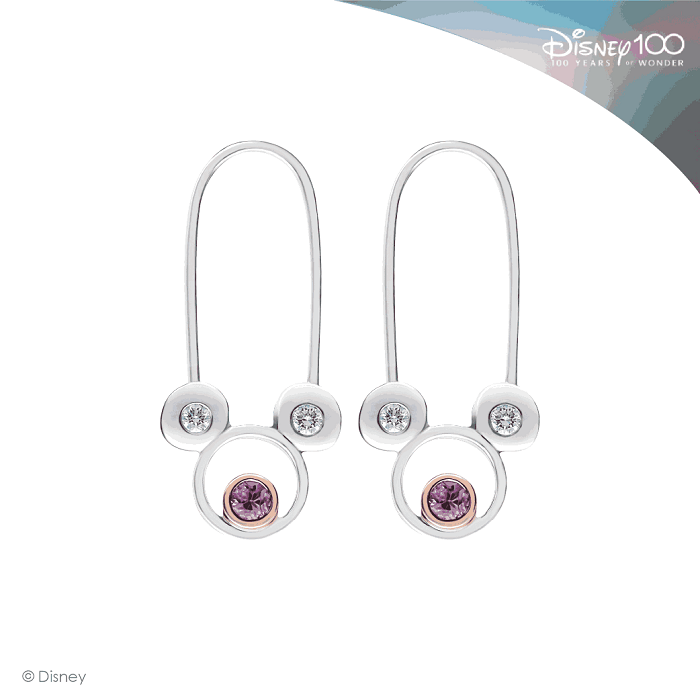 Diamond Disney Ladies Earrings DIS-DESS0350
