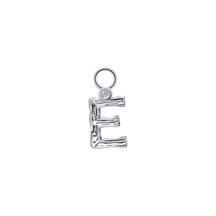Diamond Charm Earrings Alphabet S148-DPS0470-E