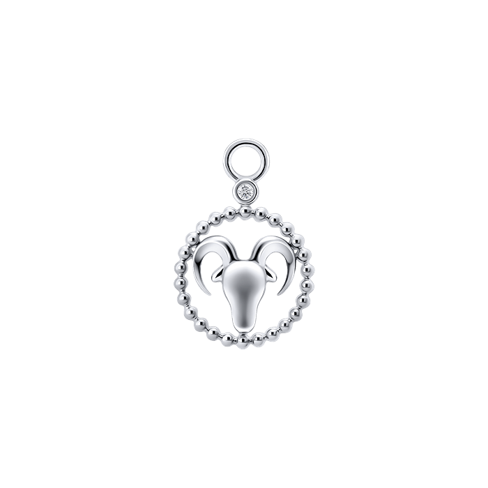 Diamond Charm Earrings Zodiac Ver.1 S149-DPS0472-ARIES