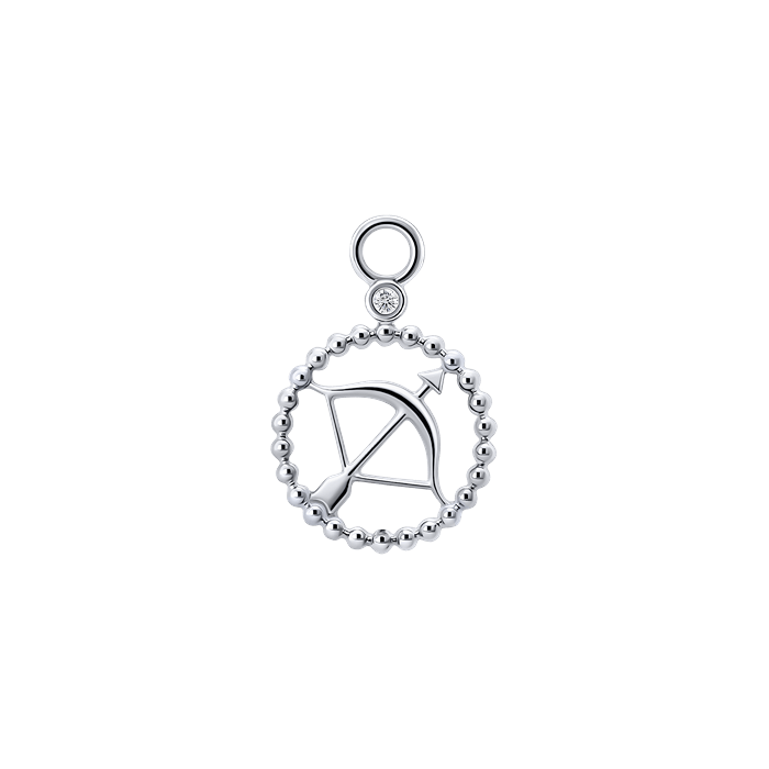 Diamond Charm Earrings Zodiac Ver.1 S149-DPS0472-SAGITARIUS