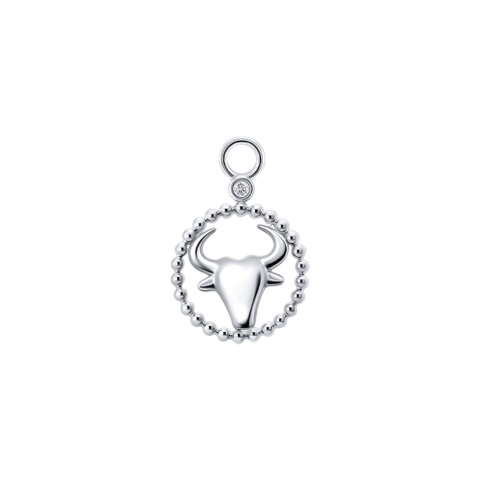 Diamond Charm Earrings Zodiac Ver.1 S149-DPS0472-TAURUS