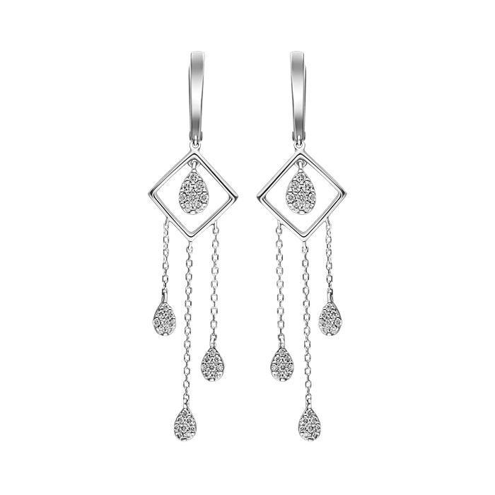 Diamond Ladies Earrings DEF0340 Diamond Ladies Earrings DEF0340