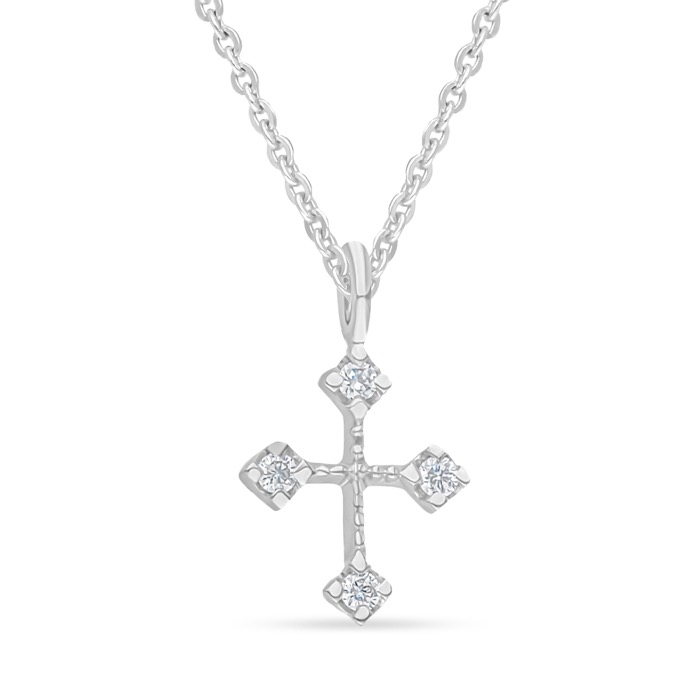 white gold diamond pendant