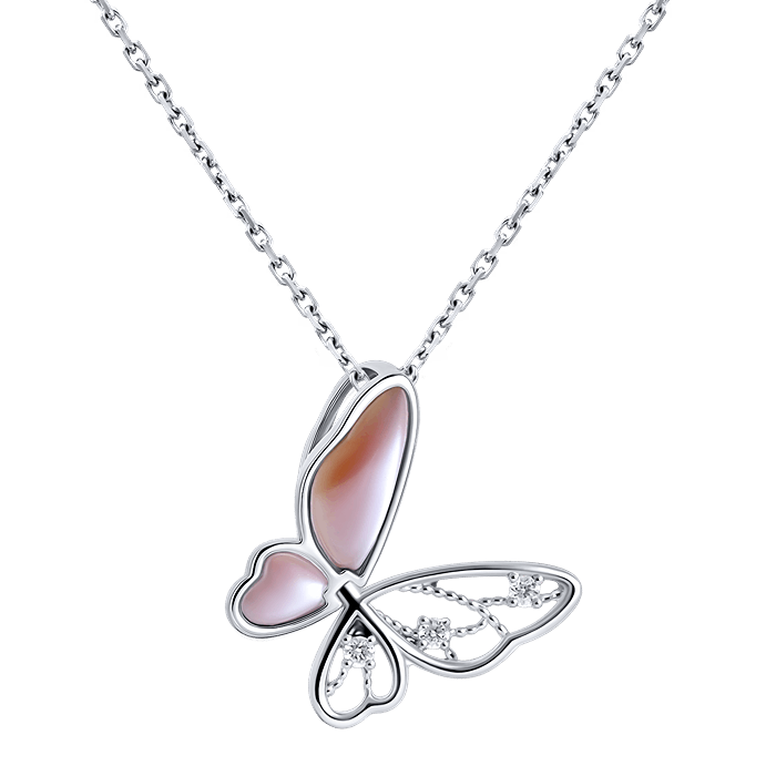 Diamond Pendant Papillon Mother Of Pearl DPF0467 Diamond Pendant Papillon Mother Of Pearl DPF0467