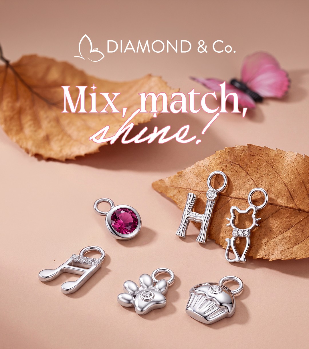 rekomendasi anting berlian wanita, anting berlian, earring charm, charm earring,